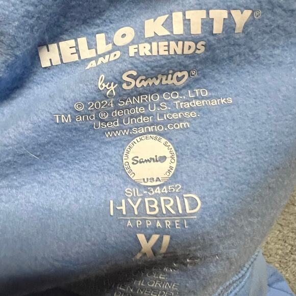 Sanrio Hello Kitty & Friends Love Yourself Sweatshirt Womens XL *flaw - Picture 6 of 7